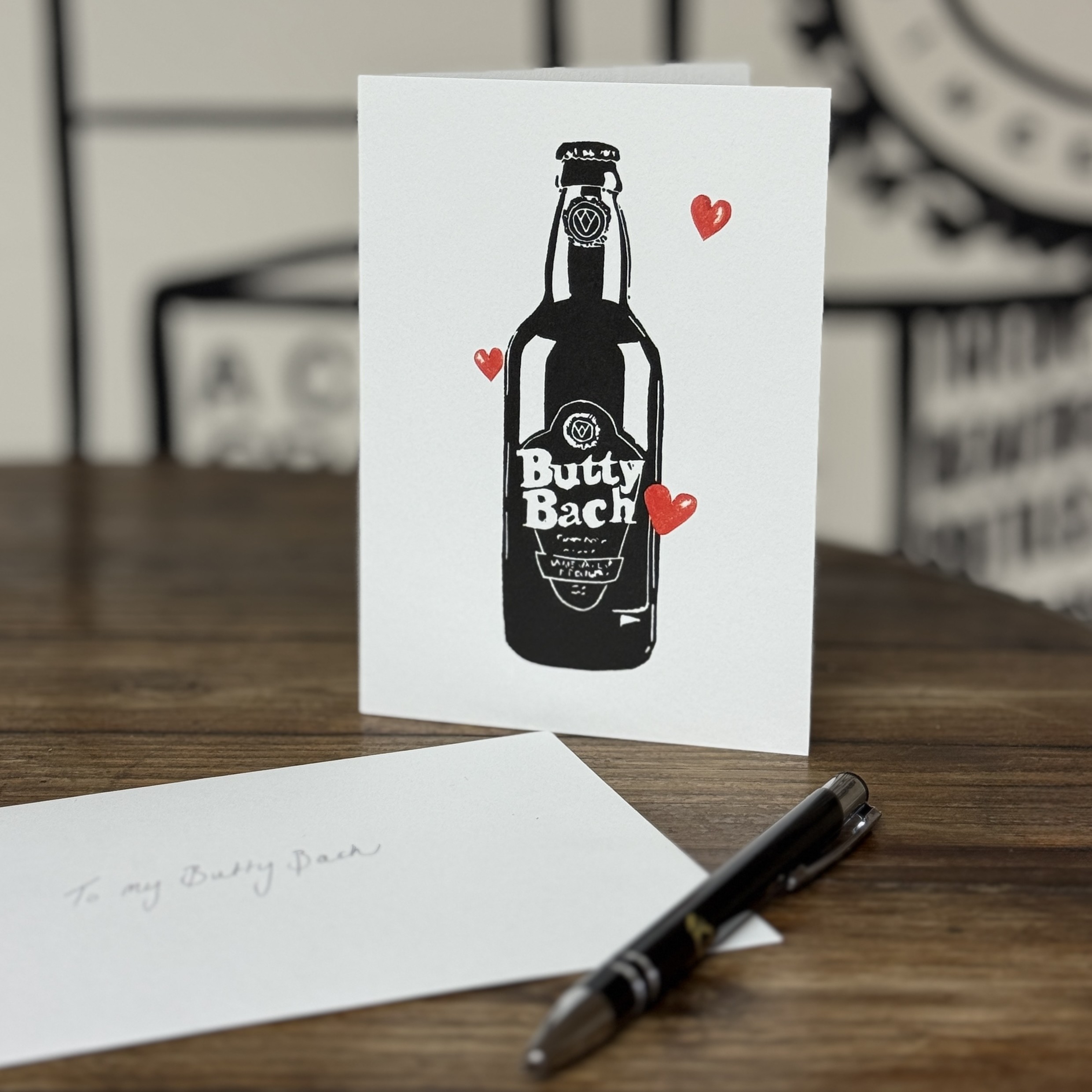 Image of BUTTYHEARTGREETINGSCARD